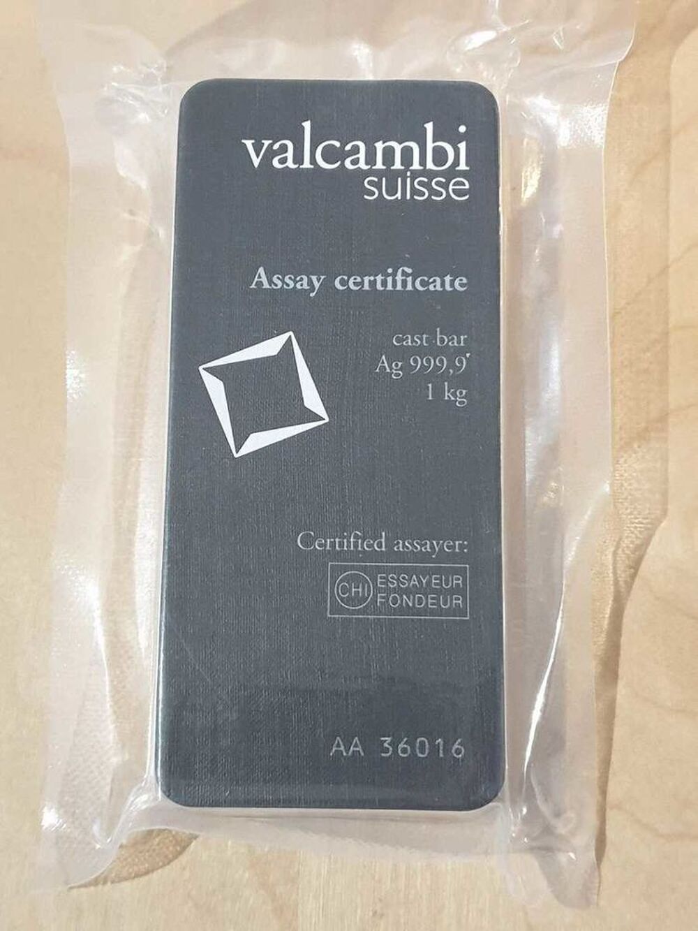 Lingot+d'argent+1kg 