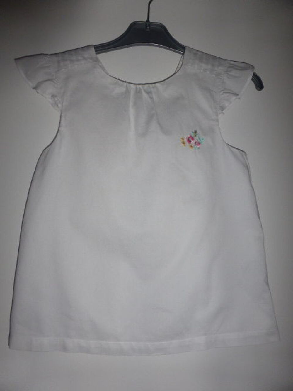 Sergent Major blouse &eacute;t&eacute; top blanc noeud dos 10 ans Vêtements enfants