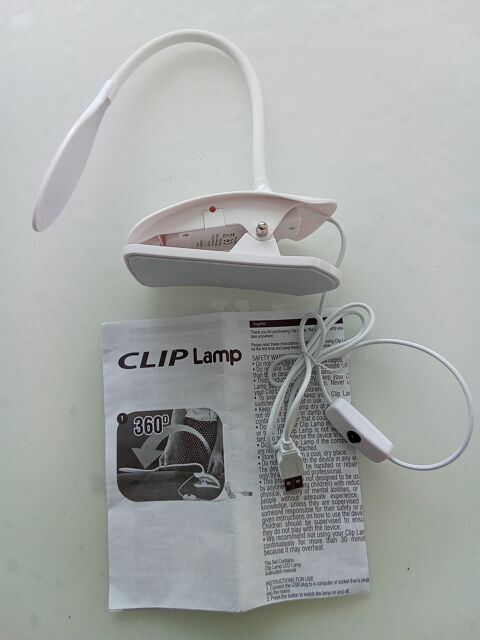 Lampe led � pince NEUVE 5 Org�res (35)