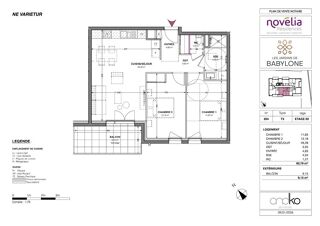  Appartement à vendre 3 pièces 64 m²