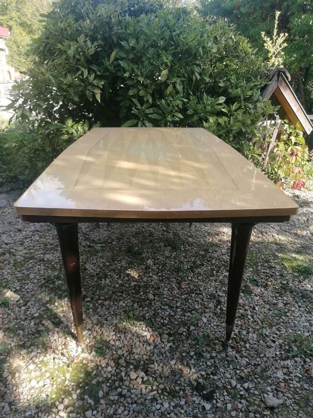 belle table en bois massif clair de style vintage Meubles