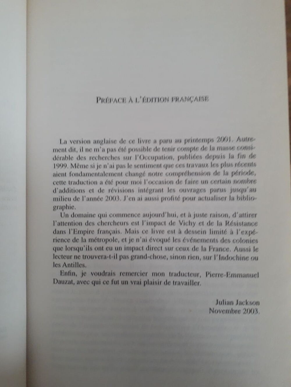 La France sous l'Occupation 1940-1944 Livres et BD
