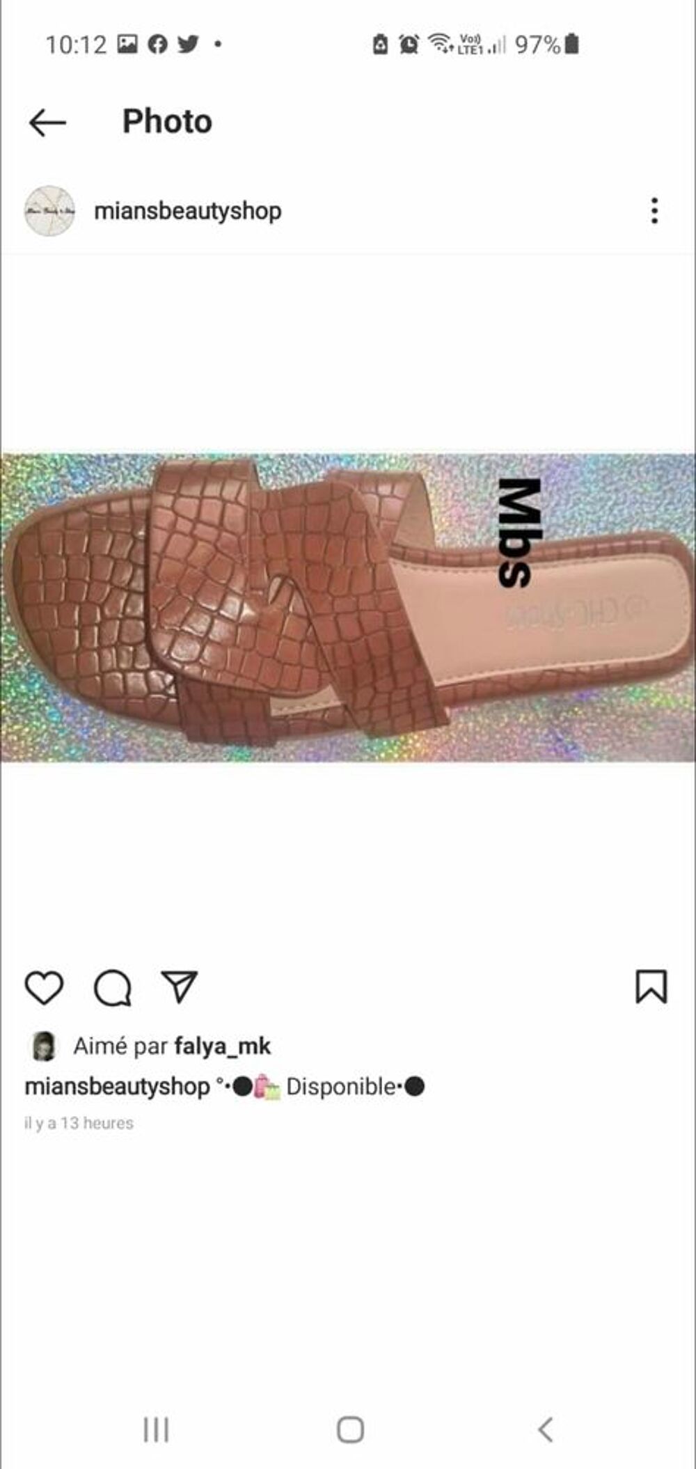 Claquettes chaussures Chaussures
