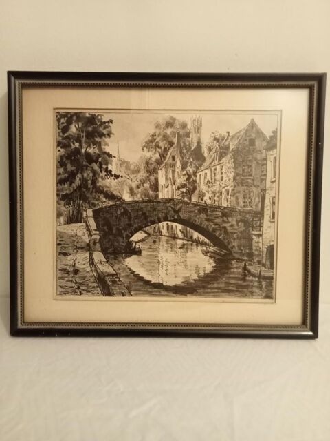 Tableaux en  encre de Chine , images Bruges 35 Aix-en-Provence (13)