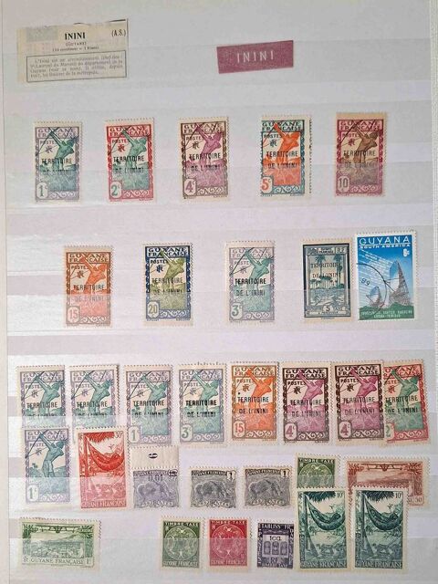 S�rie de timbres de collection de l'Inini 28 Gap (05)