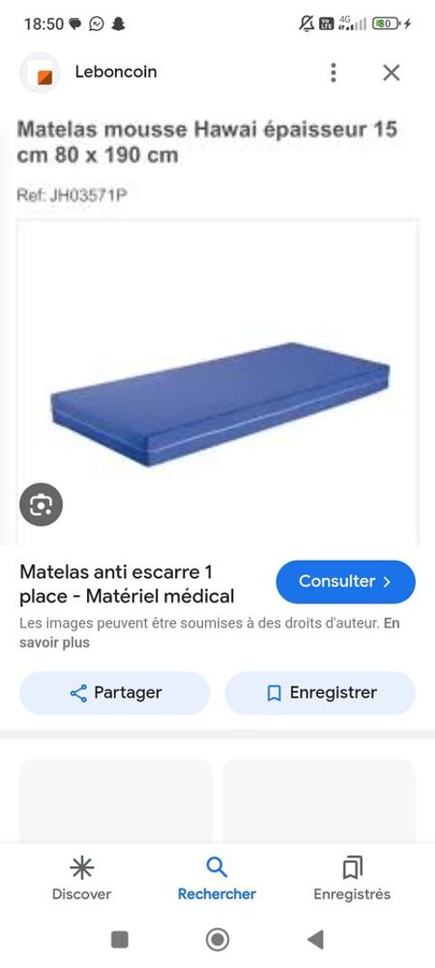 Matelas anti escart 60 Perpignan (66)