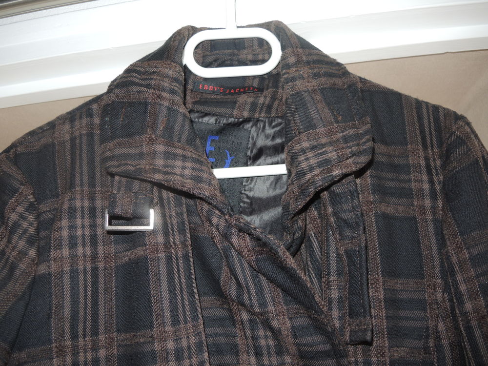 manteau long avec ceinture (bouche m&eacute;tal) Eddy's Jackets Vêtements