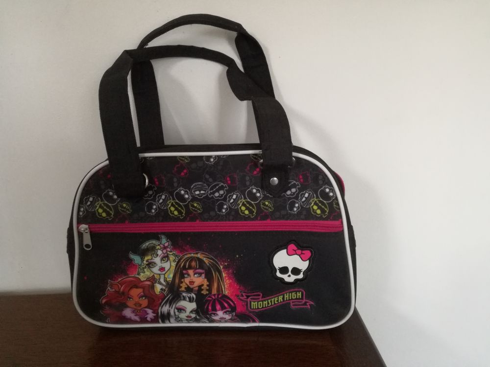 Sac MONSTER HIGH noir avec motifs. Neuf Maroquinerie
