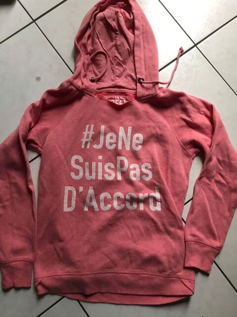 PULL ROSE  capuche avec lien de serrage  taille S 5 Saint-Genis-Laval (69)