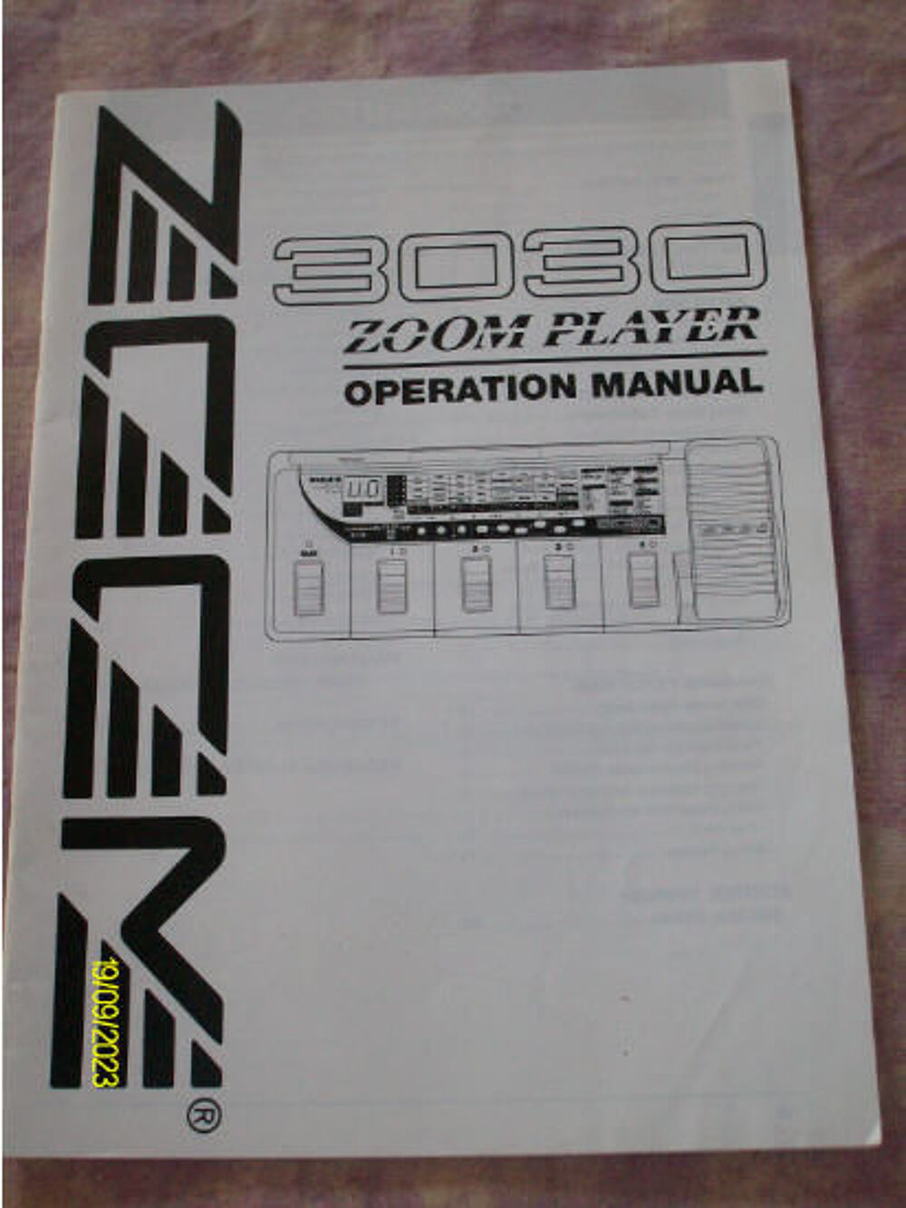 p&eacute;dalier Zoom 3030 Instruments de musique