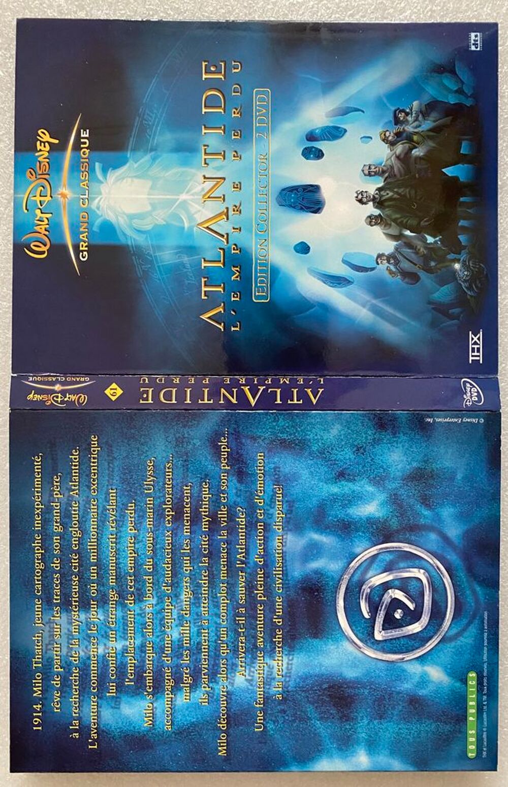 ATLANTIDE L'Empire Perdu N&deg; 61 Walt Disney Edition Collector DVD et blu-ray