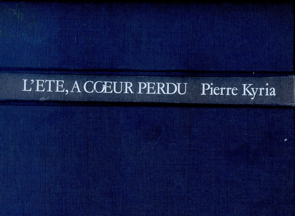 L'&eacute;t&eacute; &agrave; coeur perdu - Pierre Kyria, Livres et BD