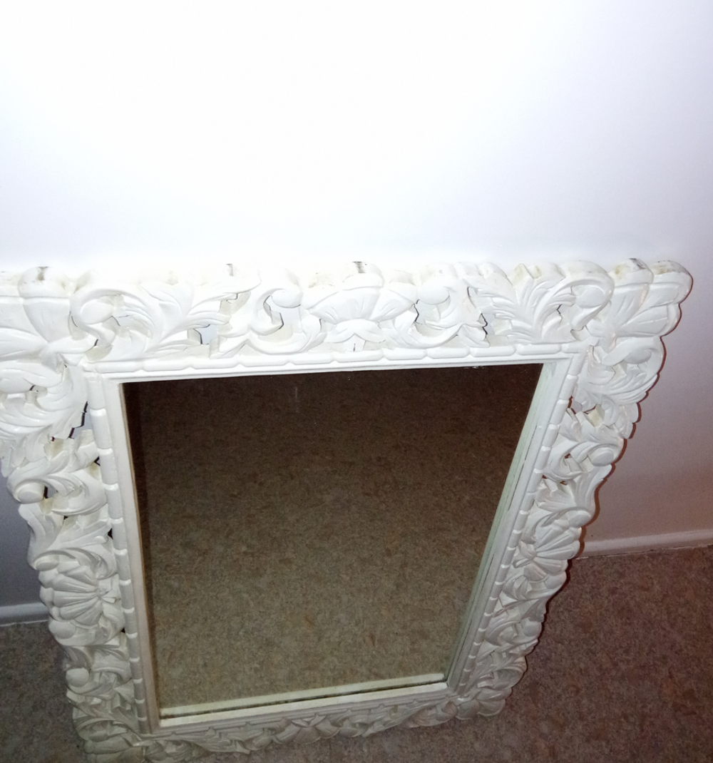 Miroir blanc 60 x 80 cm Décoration