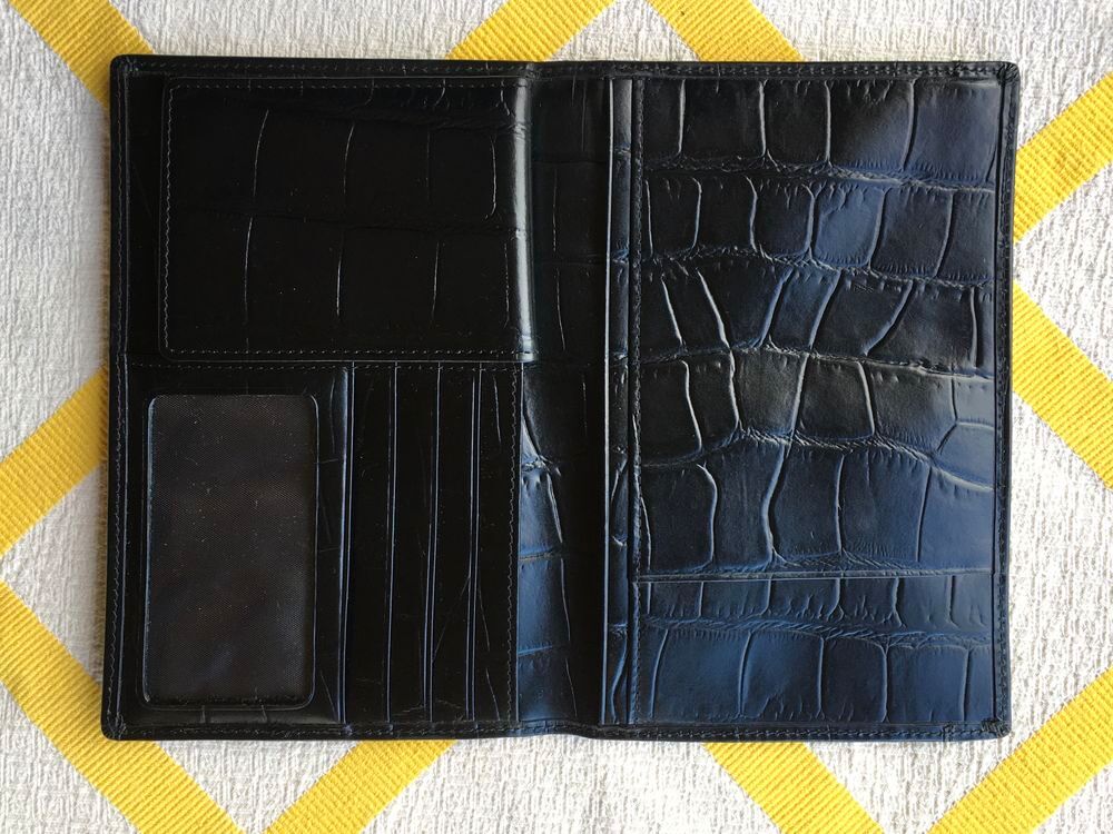 Porte-cartes, Porte-monnaie, Neuf, en cuir v&eacute;ritable Maroquinerie