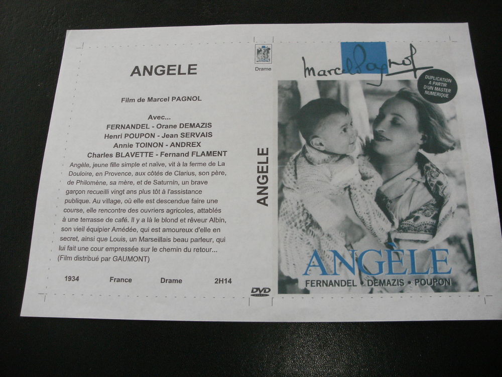 Film : &quot; Angele &quot; DVD et blu-ray