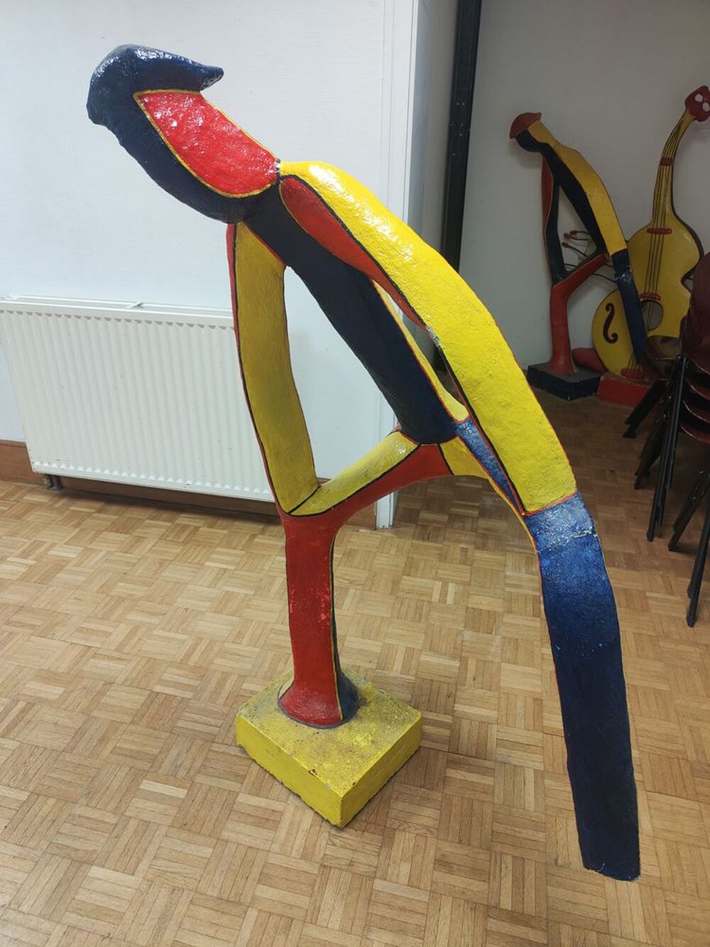 Sculptures "danseurs de capoeira en musique" 