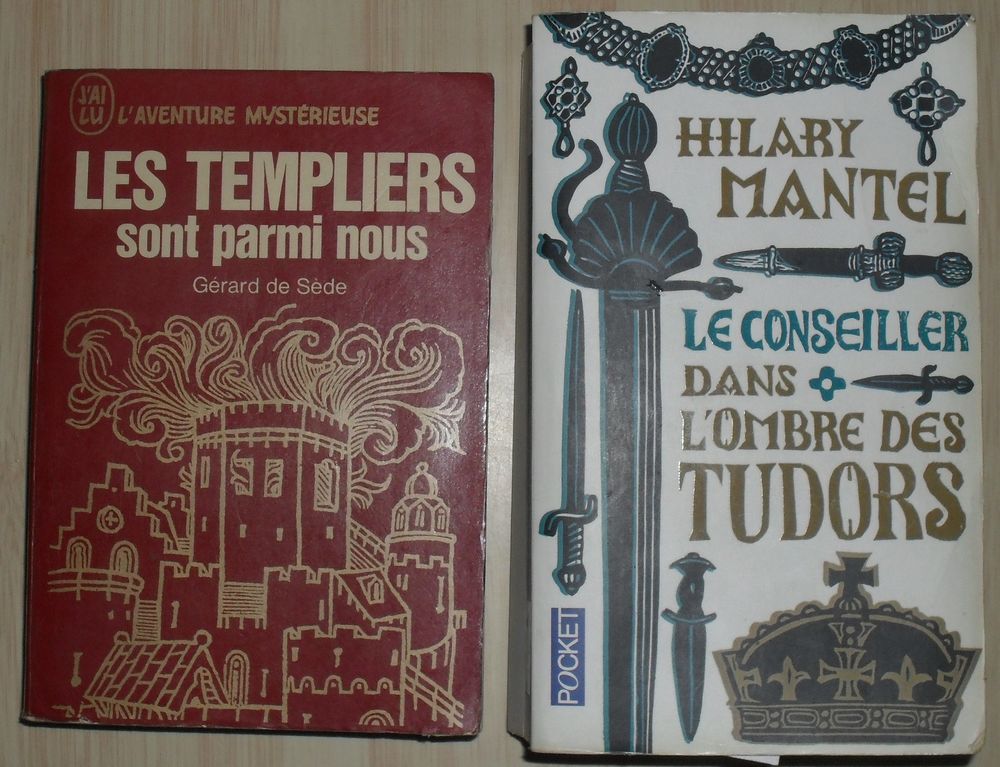2 livres d'Histoire les Templiers et Conseiller des Tudors Livres et BD