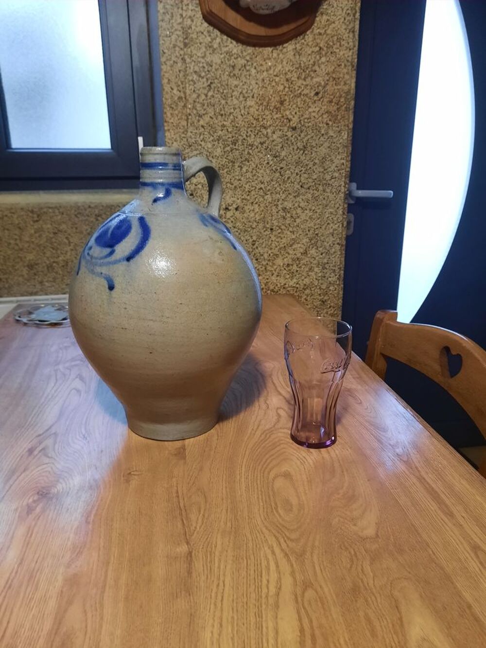 Grosse cruche &agrave; Schnaps Alsace 6 l Décoration