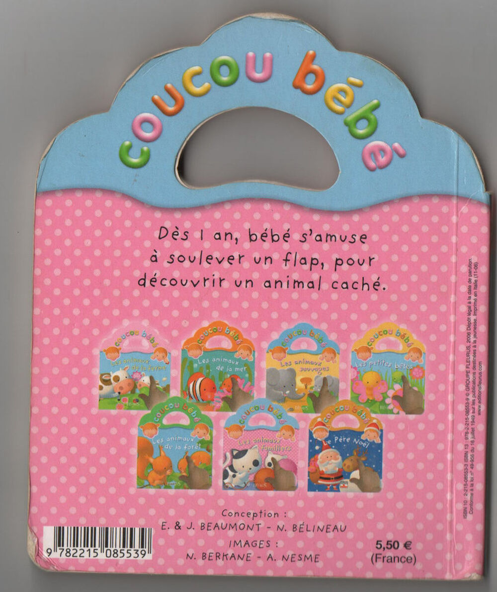 Coucou b&eacute;b&eacute; - Les animaux familiers - Beaumont, B&eacute;lineau Livres et BD