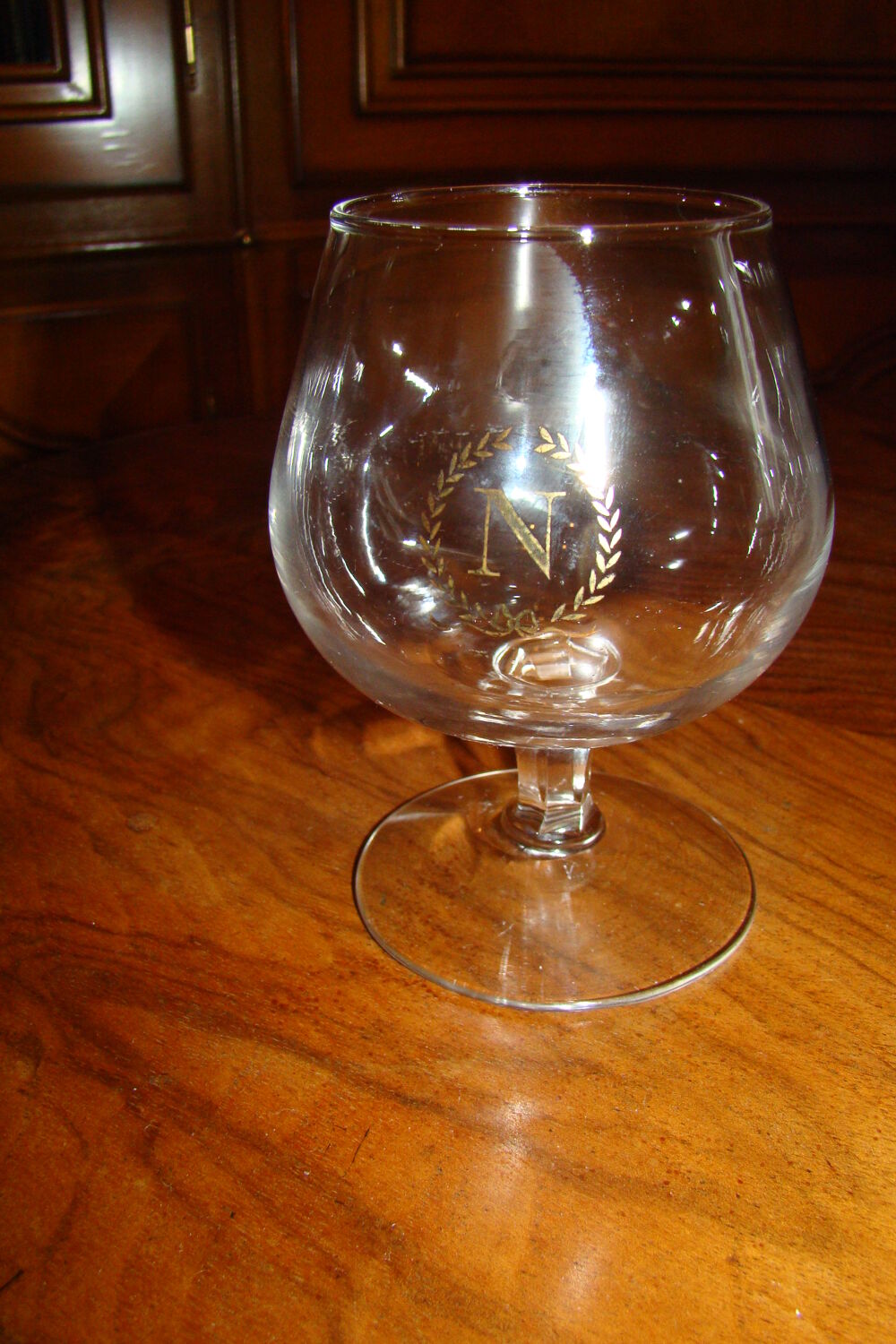 6 verres anciens &agrave; cognac Napol&eacute;on Décoration