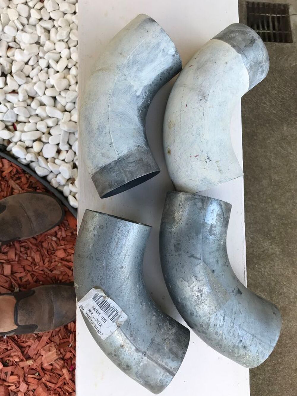 de coude zinc pour goutti&egrave;res Bricolage