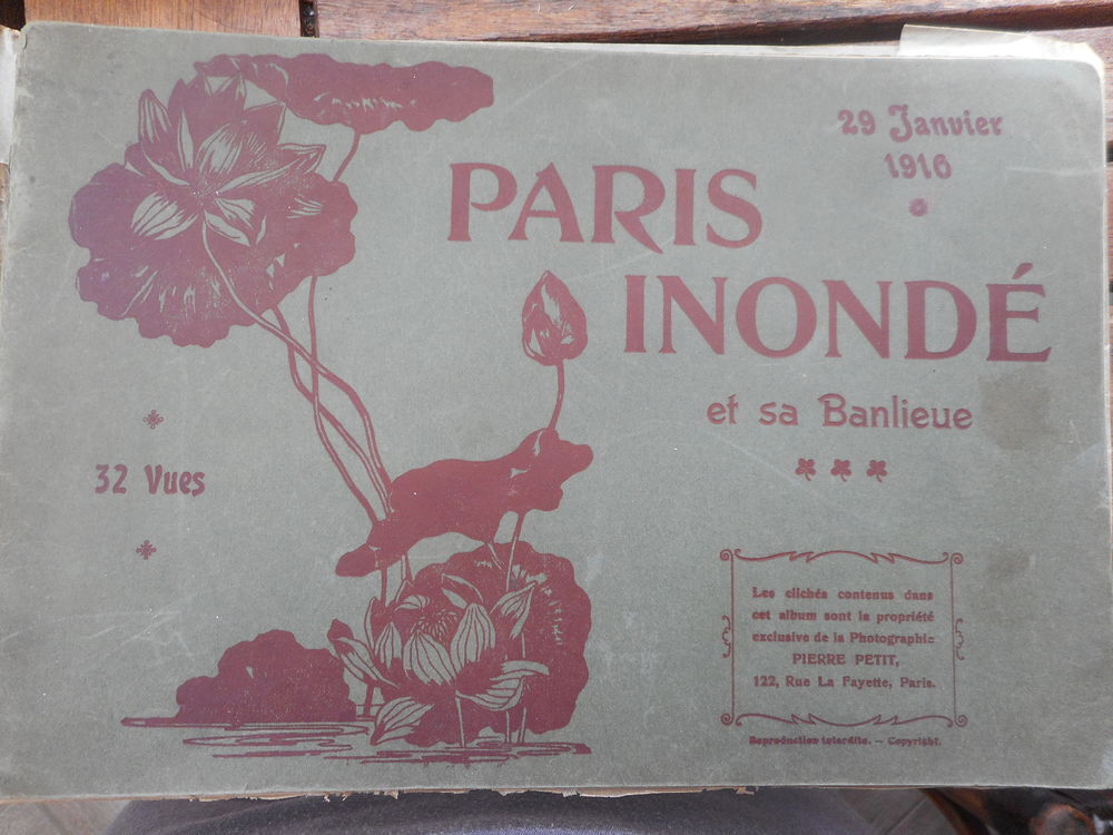 Livre photos "Paris inond&eacute;" janvier 1910 Livres et BD
