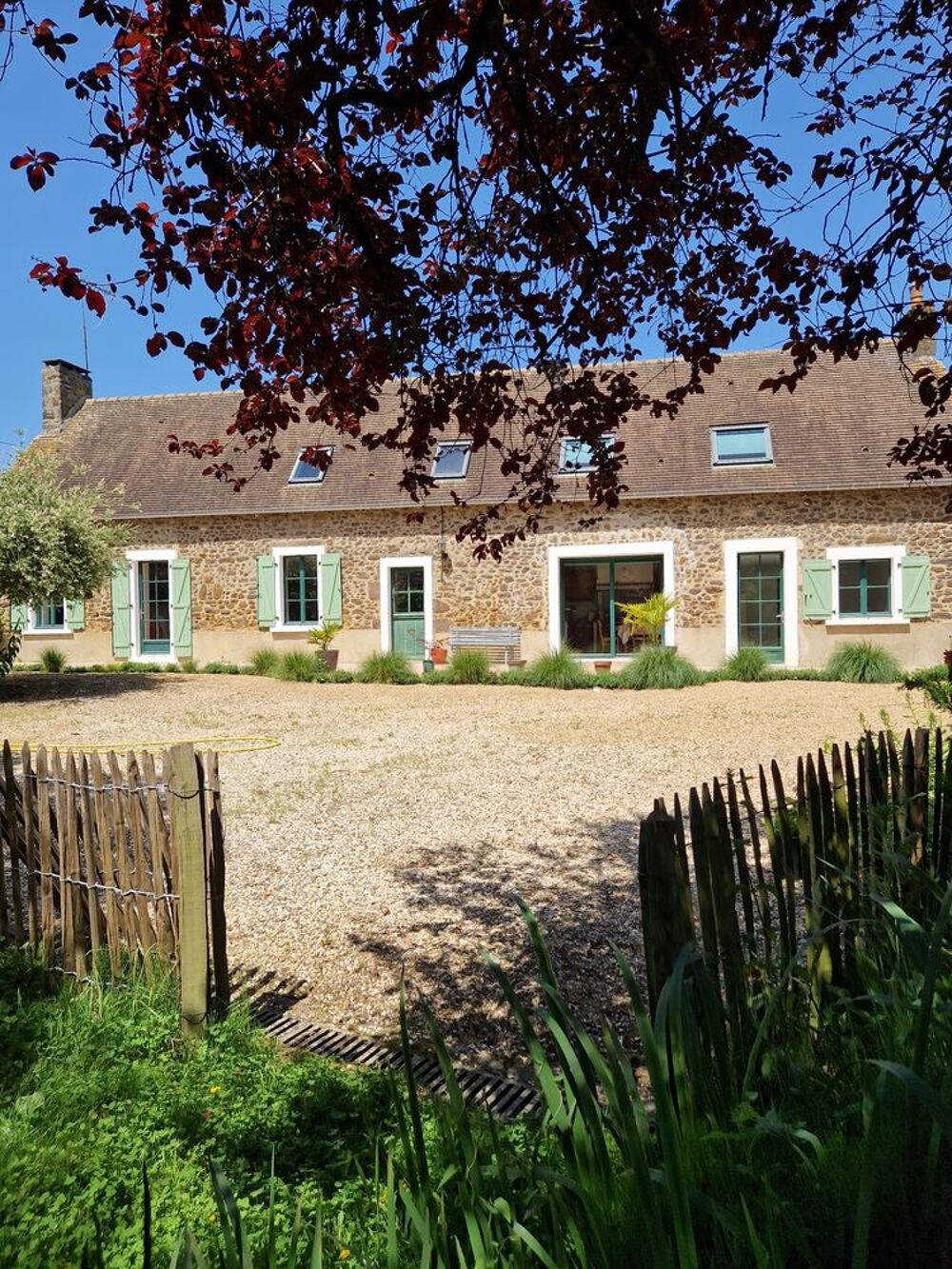 Vente Maison Propriété aux portes du Mans avec double longère en pierre La milesse