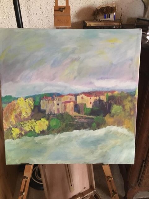 Tableau paysage sur toile 30 Saint-Julien-les-Rosiers (30)