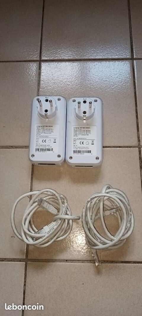 Lot de 2 Liveplug HD+ (500 Mbits/s) ORANGE + câbles
0 Brillon-en-Barrois (55)