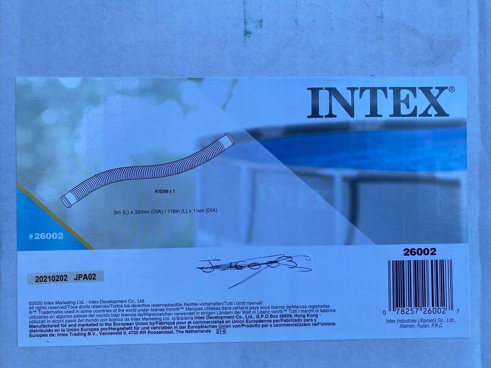 Tuyaux INTEX piscine Easy set. 3m x 32mm Jardin