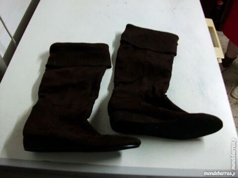 Bottes Marron à haut tricot-neuves pt 38 12 Bouxwiller (67)
