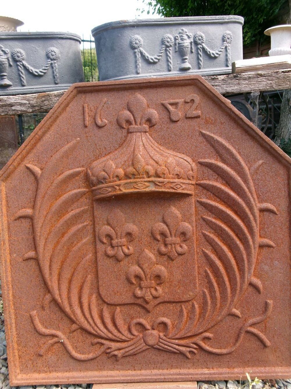 Plaque de chemin&eacute;e en fonte Décoration