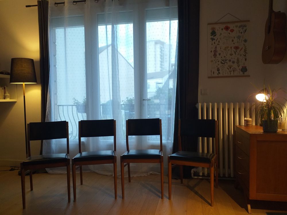 Lot 6 chaises vintage style scandinave Meubles