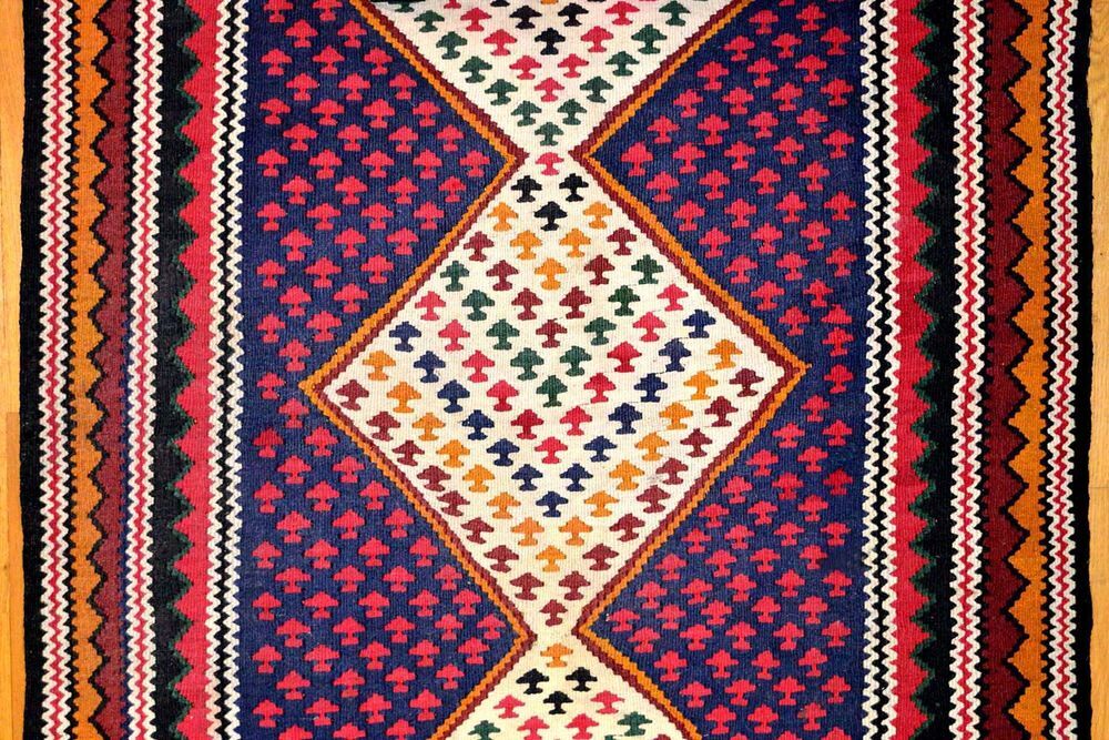 Tapis / Kilim ancien persan, Senneh en laine 180X105 Décoration