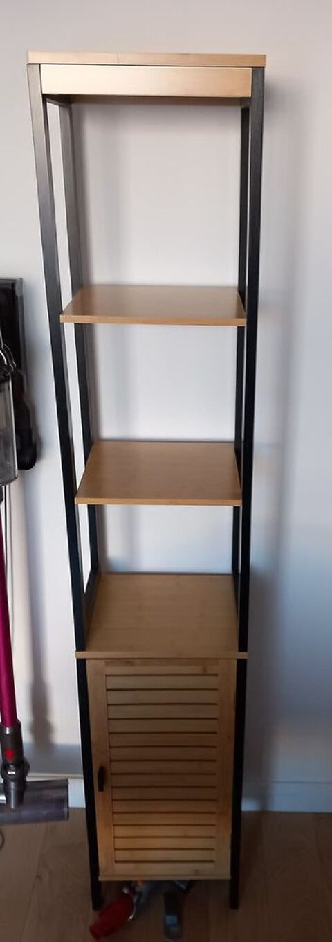 Etag�re meuble colonne bois et m�tal biblioth�que rangement Nice (06)