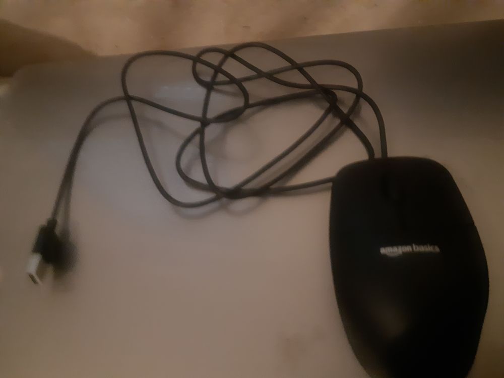 Souris avec fil noir Amazon basics Matériel informatique