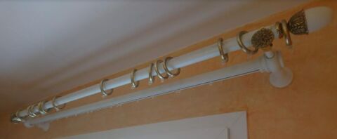 Ensemble tringles � rideaux, bois et laiton massif 12 Magnanville (78)