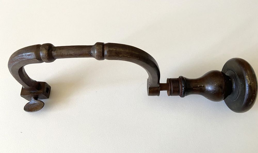 Outil Ancien Artisanal Chignole Vilebrequin Manivelle 1950 