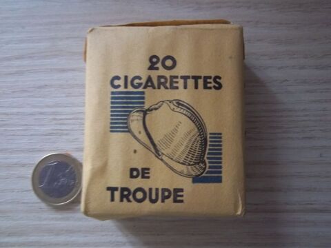 armée Française  - Paquet de 20 cigarettes  TROUPE  casque 22 Valognes (50)