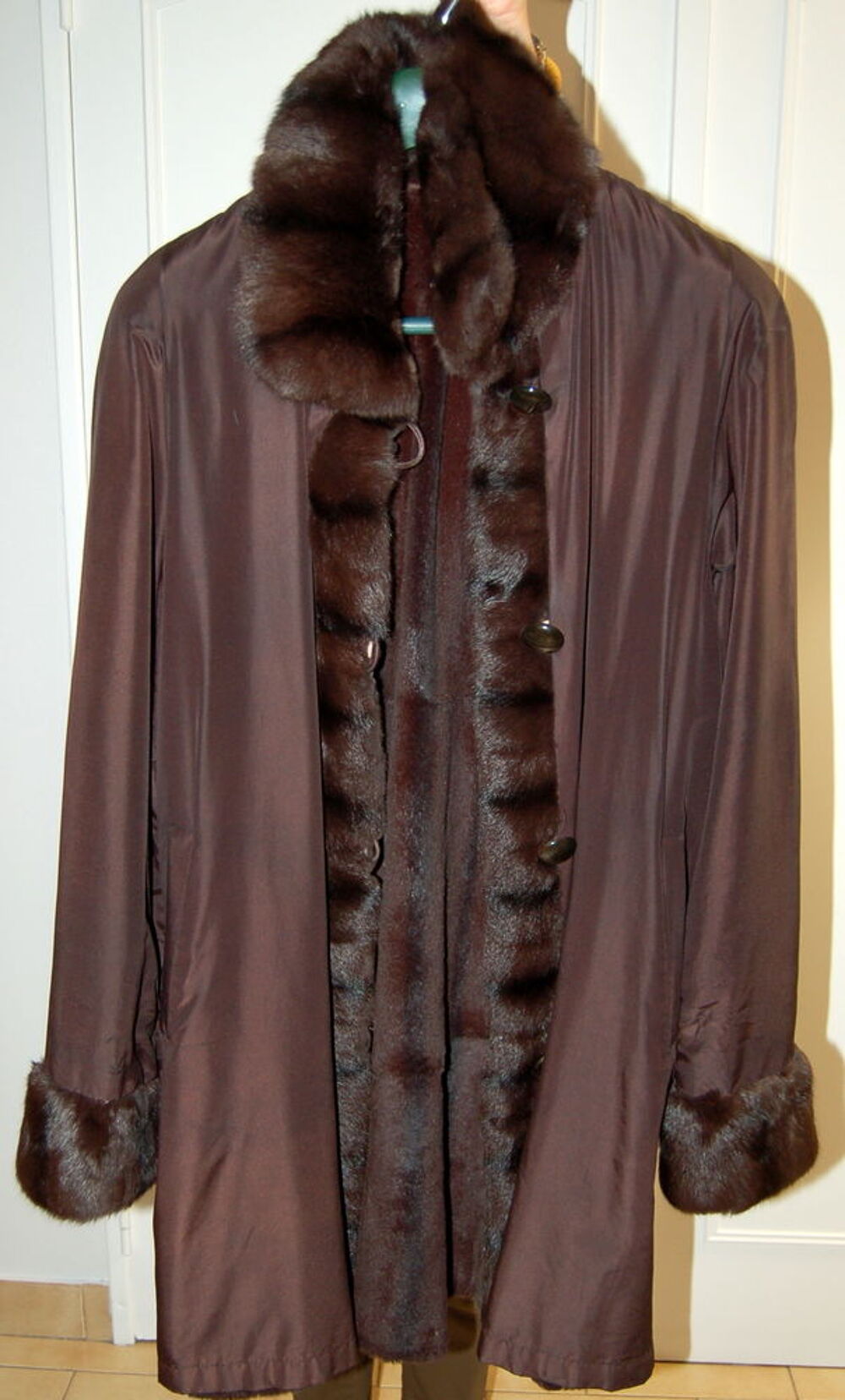 Manteau ragondin-lapin r&eacute;versible Vêtements
