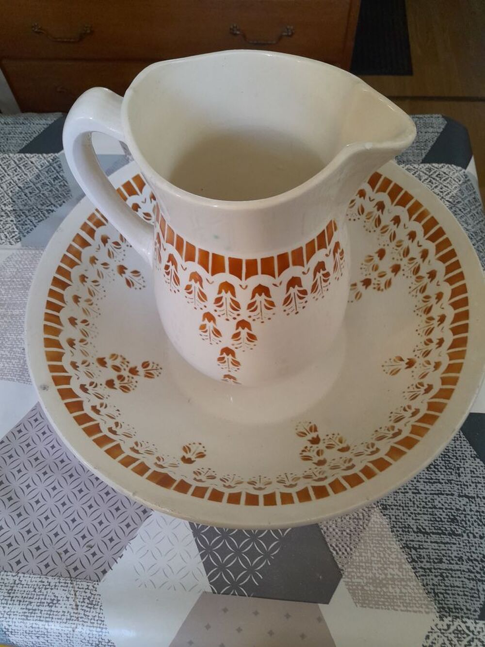 broc et cuvette Décoration