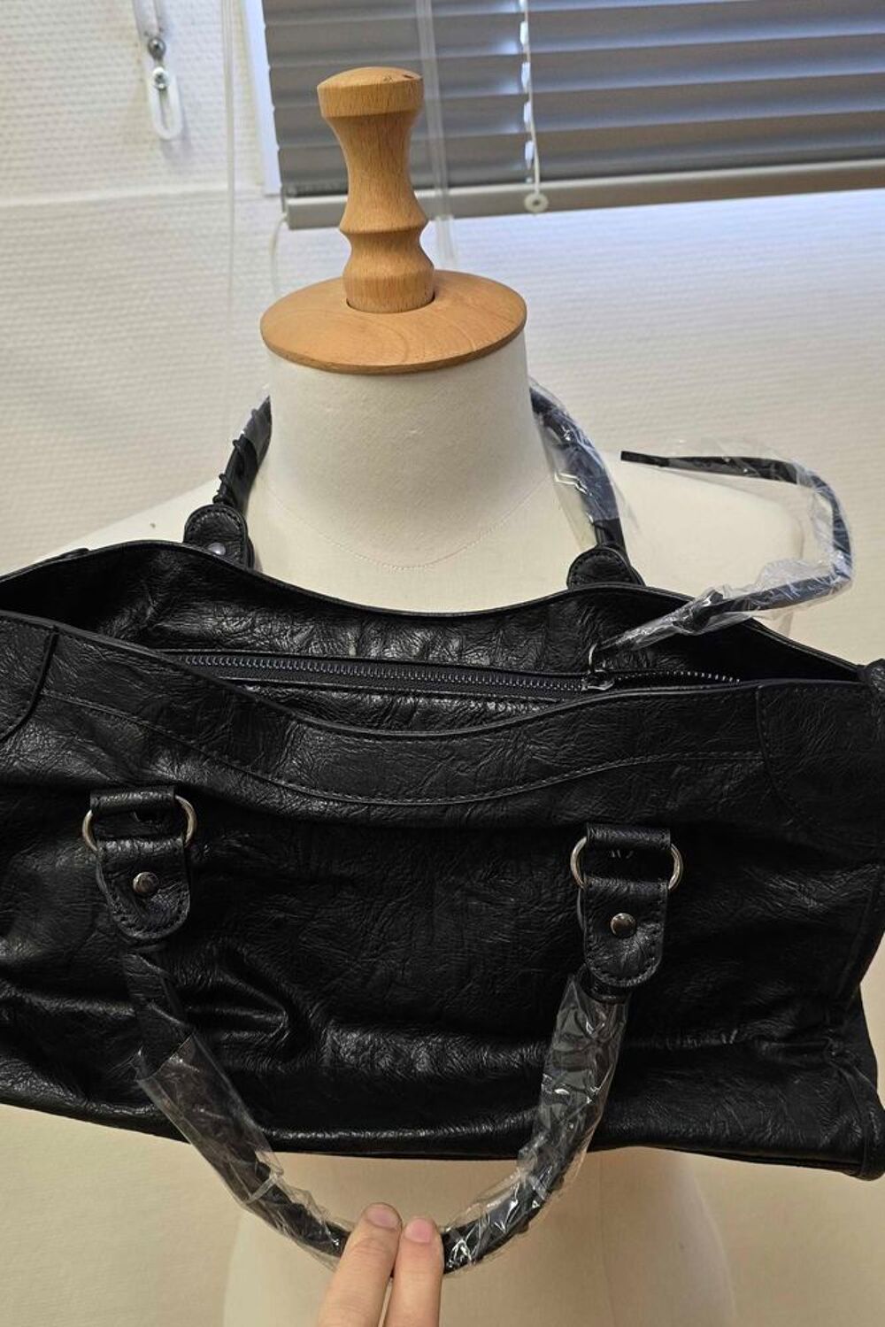 sac &agrave; main noir Maroquinerie