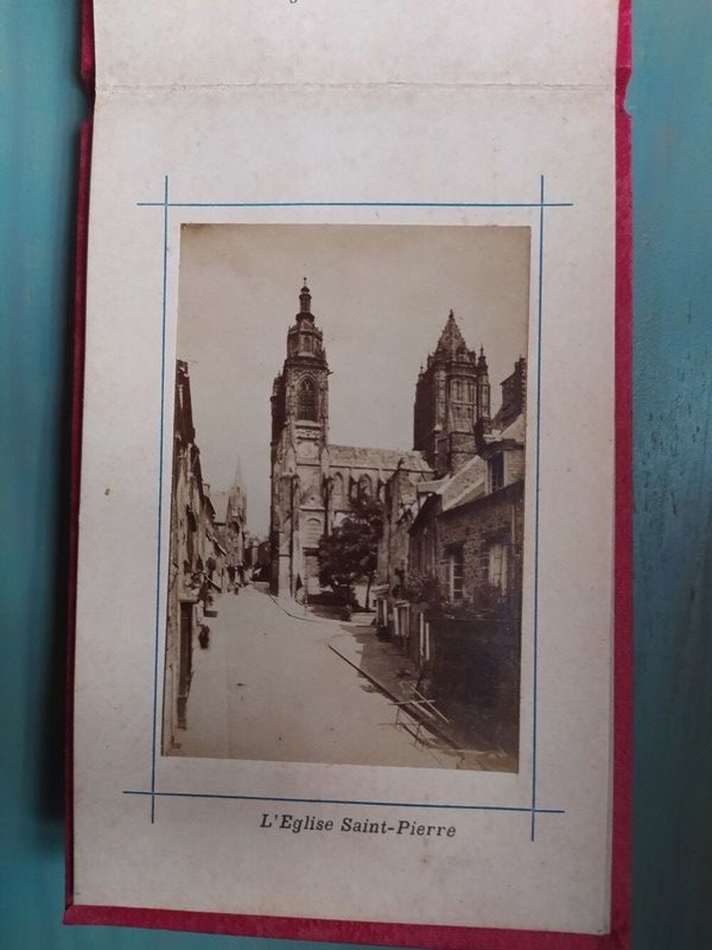 Ancien Album Photographies Coutances XIX&egrave;me Normandie 

