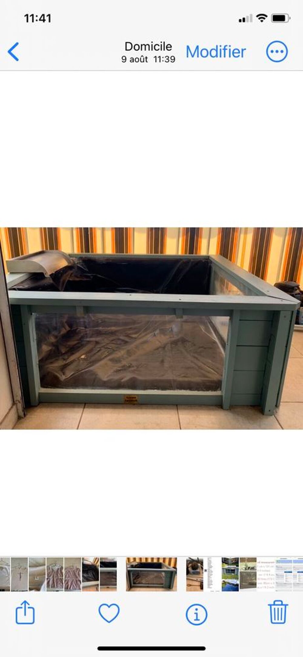 Aquarium d'ext&eacute;rieur 650 litres Jardin