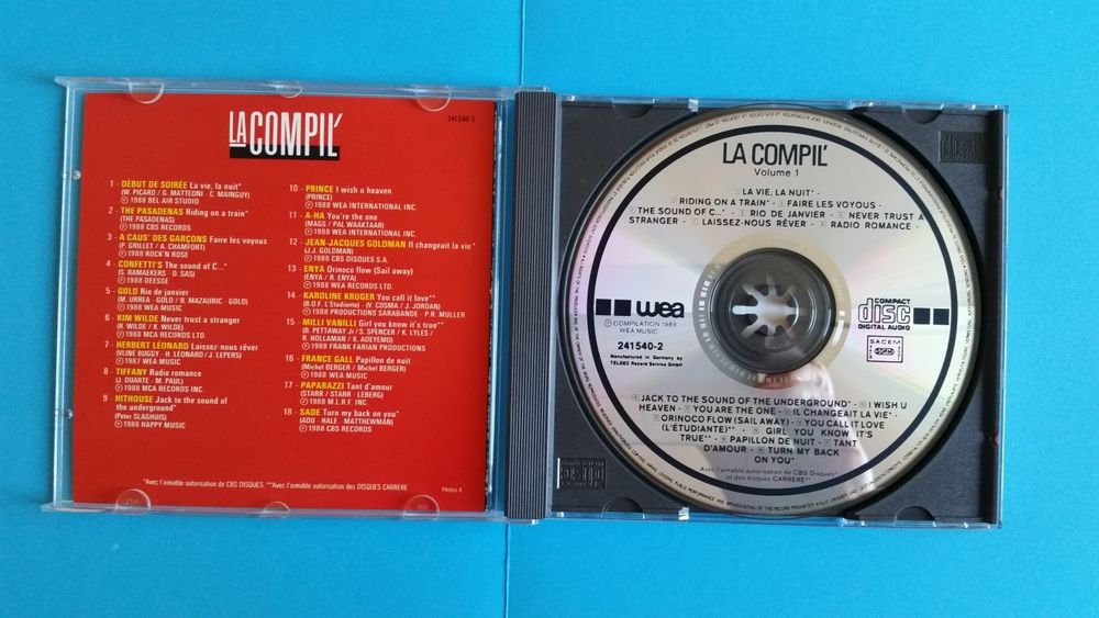 LA COMPIL CD et vinyles
