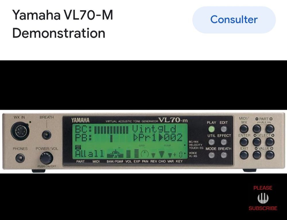 Je recherche yamaha wx7, wx5 ,wx11, avec vl70m. 0766656010 Instruments de musique