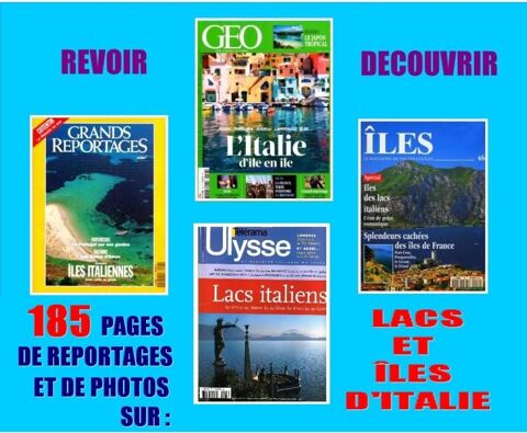 LACS et �LES D'ITALIE / prixportcompris 16 Lille (59)