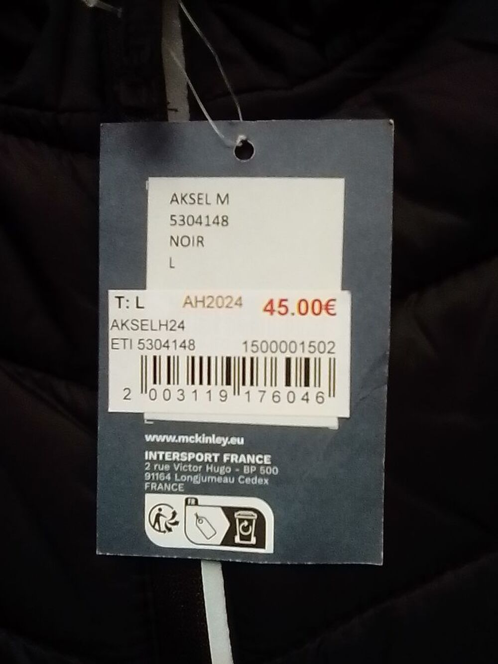 BLOUSON GILET CHAUD, DOUX ET TR&Egrave;S L&Eacute;GER MAC KINLEY NEUF V�tements
