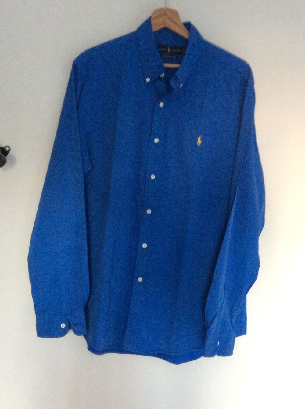 Chemise homme Ralph Lauren bleue Vêtements