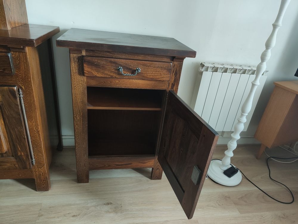 Console en bois massif marron tr&egrave;s bon &eacute;tat Meubles